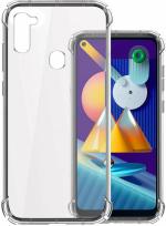 KrKis Samsung M11 Transparent Rubber, Plastic Back Cover, Rm-0011