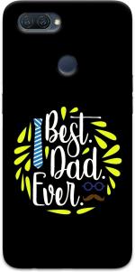 CustomEra Oppo A12 Multicolour Best Dad Ever Quote Polycarbonate Hard Case Back Cover