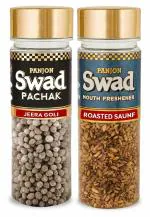 Panjon Swad Jeera Goli & Roasted Saunf Pachak (Mukhwas Mouth Fresheners) 2 Bottles, 200g