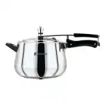 BERGNER Aragon 304 Stainless Steel Pressure Cooker with Inner Lid, 6.5 Liter, Induction Base, Silver
