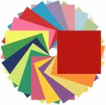 REDGE Origami Paper For Scrapbooking, Hobby Craft, Project Work, Size 15x15 cm Pack of 100 Sheets