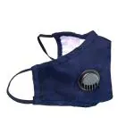 Lavos Navy Non-Woven Anti-Bacterial Dust-Resistant Reusable Face Mask with Replacable Filter