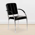 Teal Intex Visitor Chair - Black