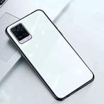 Mamani Vivo V20 Pro White Glass Durable Mobile Case Cover 7.5 x 1 x 16 cm