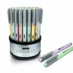 Win Connect 50Pens(45 Blue Ink & 5 Black Ink) | 0.7mm Tip | Elasto Grip | Stick Ball Pen
