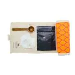 THE KETTLERY Travel Tea Kit - 2 Flavors of Loose Leaf Teas 25 g Each, 20 Empty Tea Bags, 1 Wooden Tea Spoon, 1 Passport Travel Pouch with Pockets