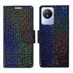 A D Enterprises Glitter Flip Cover for Vivo Y02 | Magnetic Case | Shock Absorbent | Flip Cover Vivo Y02