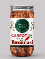 Achari Pickles Banarasi Carrot Pickle Homemade Fresh Carrot or Gaajar Ka Aachar(400 g)|Pickle|Carrot Pickle|400 g Carrot Pickle|Homemade Pickle|