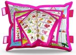 BHVMEY Pink Learning Earning Cushion Book for Kids (1 year)