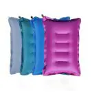 SHIVAM CART Soft Cotton Travelling Air Pillow, Compact and Lightweight Pillow, Easy to Carry, Neck Support headrest Pillow During Travelling in Bus, Train,Flight (Pack of 4 Multi-Color).
