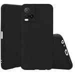 S-Hardline Vivo Y21T Black Silicone Slim Flexible Inner Soft Microfiber Cloth Cushion Lining Protective Back Cover
