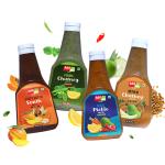 Addme Homemade Indian Chutney Sauce Combo Packs ( Sonth Chatni 450g + Pudina dip 390g + Mango Methi Dana Pickle 390g + Mixed Pickle 390g ) Classic Indian Sauces and dips