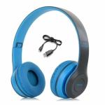SHRI NETRA P47 WIRELESS HEAPHONE FOR MUSIC | CALLING | PLAYING | RUNING TIME | COLOR-BLUE