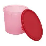 Cutting EDGE Jumbo Round Modular Airtight Container for Pulses,Flour, Rice, Grocery, Snacks, Spices - Stackable, BPA Free, Food Grade, Leak Proof, Durable (3.5 L, Pink) Set of 1