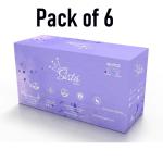 Sista Hygiene Cottony Soft Sanitary Pads for Women | Upto 100% leakage protection | Absorbs 2x Faster with Wider Back With Free Pad Pouch | 40 Pads|XL|Pack of 6