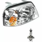 GO Hyundai Santro Xing Dual Halogen Headlight Set Including Bulbs for Vehicles