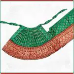 VEDIC VAANI Devi Mata Laxmi Pujan | Kalash Sthapana Margashirsh Puja | Navratri Traditional Dress Poshak (Laxmi Maa Joint Saree Dupatta Dress) (Saree -7(H) x 14(W) Inch)