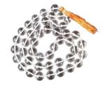 Feel Touch Mart Sphatik Mala Original Certified Crystal For Chanting Mantra 108+1 Real White Quartz Stone Mala Genuine Round Moti Mala For Jaap & Meditataion Beautiful Round Handmade With Thread & Spahtik Moti By