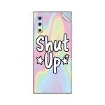 GADGETSWRAP Printed Vinyl Skin Sticker for Samsung Galaxy Note 10 - shut-up