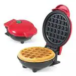 SHREEJI Mini Waffle Maker | Portable Electric Non-Stick Waffle Iron | Belgian Waffle Maker Makes 4 Inch Waffles