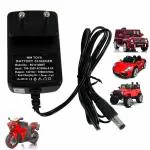 MM TOYS Universal 12V Charger for Kids Ride-On Toy Car, Bike, Jeep - LED Indicator, Auto-Cut, Fast Charging, 1.5m Cable, Durable - Black