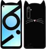 CASECRAFT Realme 6, Model RMX2001 Black Rubber Shock Proof Mobile Back Cover