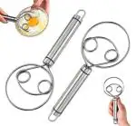 Kayru Dough Whisk Stainless Steel Dutch Style Bread Dough Hand Mixer Blender Kitchen Baking Tools for Bread Pastry or Pizza Dough (Silver)