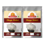 Ghotaram Sugar Thread - Dhaga Mishri | mishri dhage wali | misri Crystal | Sweet Candy | Filter Khandsari Dhaga Mishri | White Dhaga Mishri Sugar Candy | Organic Dhaga Mishri Thread Crystal-960g(pac 2x 480g)