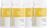 Vogue Wellness Nutrivog Biotin Tablets For Healthy Hair, Skin And Nails 60 Pcs Each (Pack Of 4)