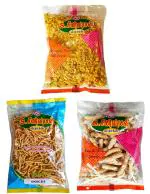 S. Seenivasan Mittai Kadai Mixture, Kara Sev, Sweet Sev, 250 Gm (Combo Of 3)