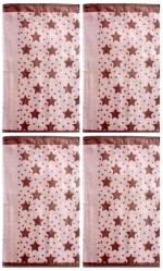 SOLANCE Mandhania Brown Cotton Printed Velour Hand Towel (Pack Of 4)