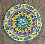 KUTCHCRAFT Mud and Mirror Art Work Wall Hanging for Home Decoration, Size : 12