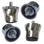 DELTA Gas Stove Part Ss + Pvc Mirror Finish Legs Set Pack of 4