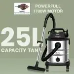 Inalsa Master Vac 25 with 3 in 1 Multifunction Wet/Dry/Blowing|22KPA Vacuum Cleaner (Silver/Black)