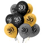 The Magic Balloons- Happy 30th Birthday Multicolor Balloons Pack of 30 pcs.