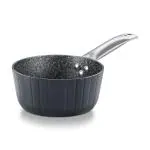 Prestige Durastone Hard Anodised 6 Layer Non-Stick Tea Pan with Glass Lid, (16 cm, 1.6 Litre) (Black)