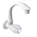 New Ware PTMT Sink Taps Cock for Kitchen Sink Faucet/Bathroom Wash Basins - Plastic Long Neck Sink Cock Tap for Hot & Cold Water (1/2