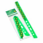 Scoobies Squad Fold Up Ruler (Green) | With Geometry Stencil | Cute Ice Cream Design