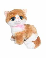 Tickles Polyester Cute Little Kitten Glitter Eye SoftLightweight Toy 20 cm 1 Month and Up