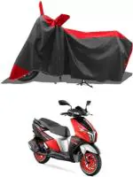 SMDP Waterproof Two Wheeler Cover for TVS (NTORQ, Red, Black)