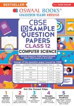 Oswaal CBSE Sample Question Papers Class 12 Computer Science for 2023 Board Exam (based on CBSE Sample Paper released on 16th September)