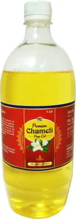 WQT Premium Chameli Pooja Oil 1000 ML For Diya and Religious Ceremonies, akhand jyot