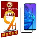 Kite Digital Oppo REALME 5S Black 5D/6D/11D Premium Tempered Glass Screen Protector Slim 9H Hard 2.5D (Pack of 3)
