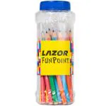 Linc Lazor Funpoint Ball Pen Jar, Blue Ink, Pack of 50