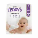 TEDDYY Easy Baby Diapers (White, 1-2 Months/Small) - 66 Count, 3-8 kgs, Long Lasting Absorption, Anti - Rash
