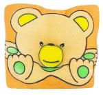 Fancy Walas Orange Takiya Towel Fabric Cartoon Printed Soft And Plush Neck Support Pillow