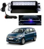 QiisX 8 LED Red Blue Flasher Strobe Light with Flashing Modes, Car Police Emergency Light for Maruti Suzuki Ertiga