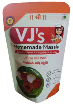 VJS HOMEMADE MASALA - Udupi Idli Podi 200 grams | Ready to Eat | Zip Lock Pack