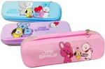Radhya Accessories BT21 Pencil Pouch BTS Hard Case Pouch for School for Kids, Glossy Pencil case 1Pc