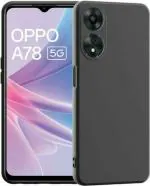 XOVO Back Cover for Oppo A78 5G, OPPO A78 5G (Black, Dual Protection, Silicon, Pack of 1)